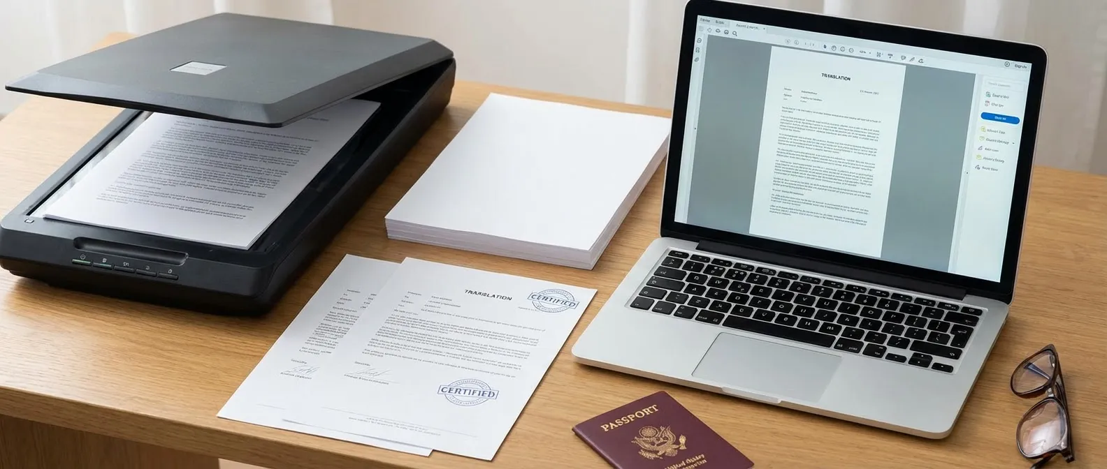 Document Format Requirements: High-Resolution Scans, A4 Paper, and Translations