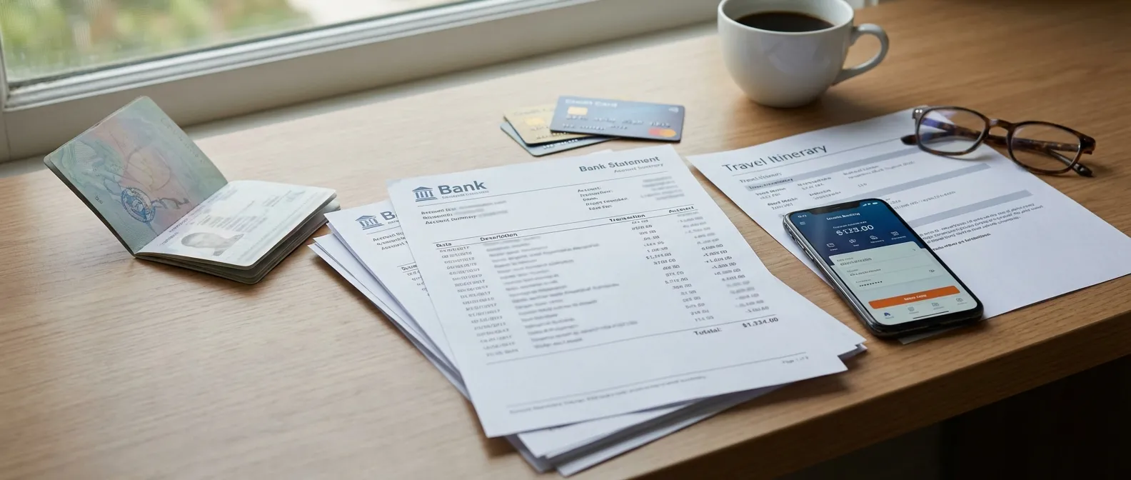 Proof of Sufficient Funds and Bank Statements